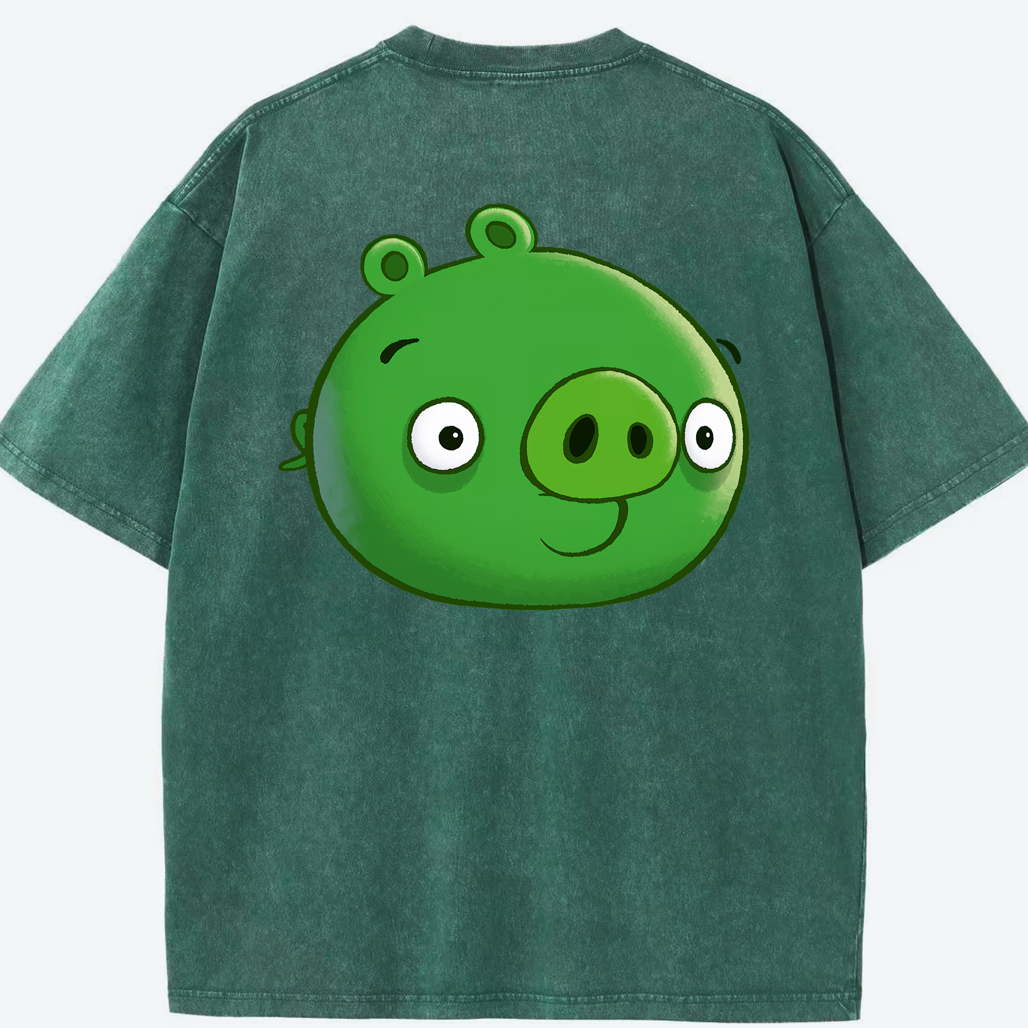 （画像用） Angry Birds アングリーバード 綿100% ヴィンテージ風 半袖Tシャツ（背面プリント）